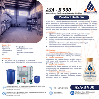 بازدارنده خوردگی خطوط کندانس برگشتی ASA-B 900- گالن 20 لیتری