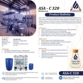 پراکنده کننده میکروارگانیسم ها - بایودیسپرسانت ASA-C 320- گالن 20 لیتری